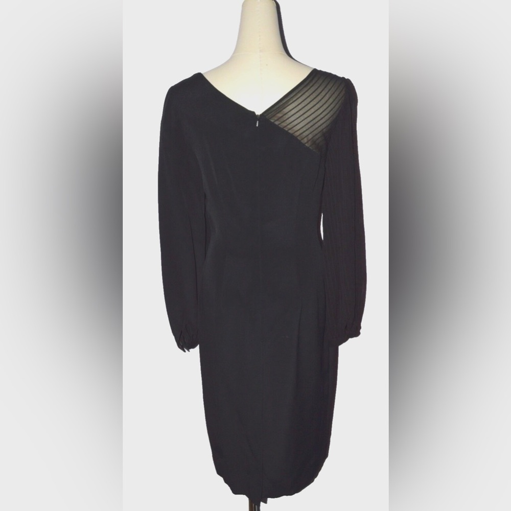 Albert Nipon New Sz 4 S Small Black One Shoulder … - image 3